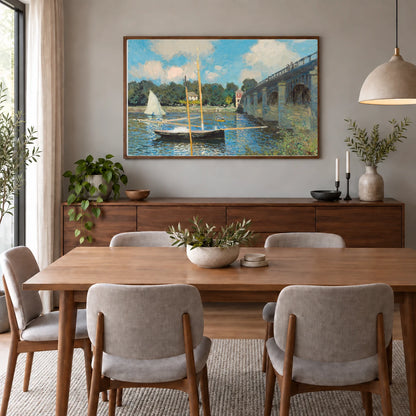 Monet CII — Claude Monet shown in a styled interior