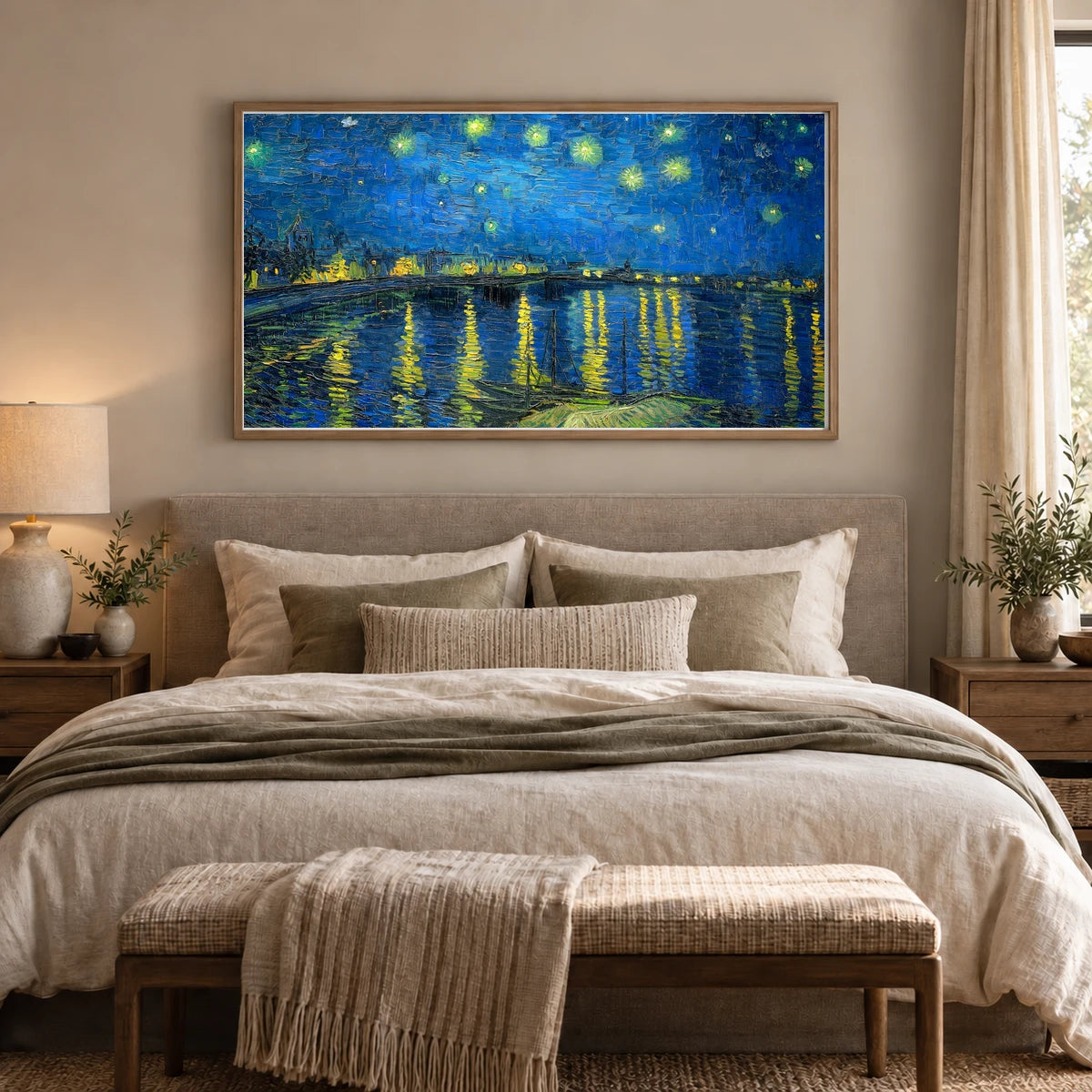 Starry3 — Vincent van Gogh shown in a styled interior