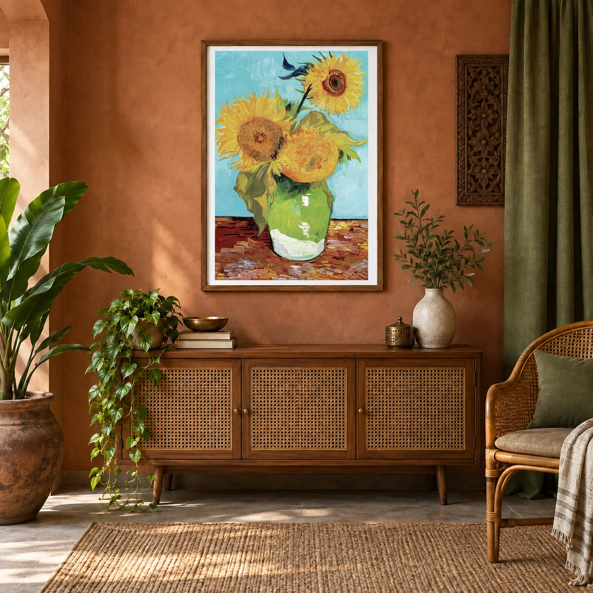 Van Gogh II — Vincent van Gogh shown in a styled interior