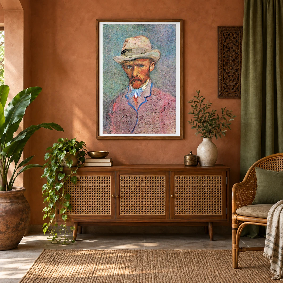 Van Gogh VI — Vincent van Gogh shown in a styled interior