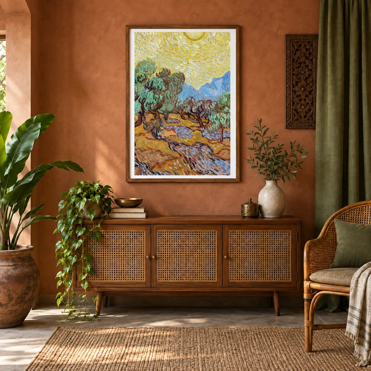 Van Gogh VII — Vincent van Gogh shown in a styled interior