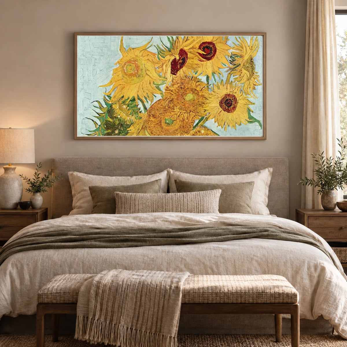 Van Gogh IX — Vincent van Gogh shown in a styled interior