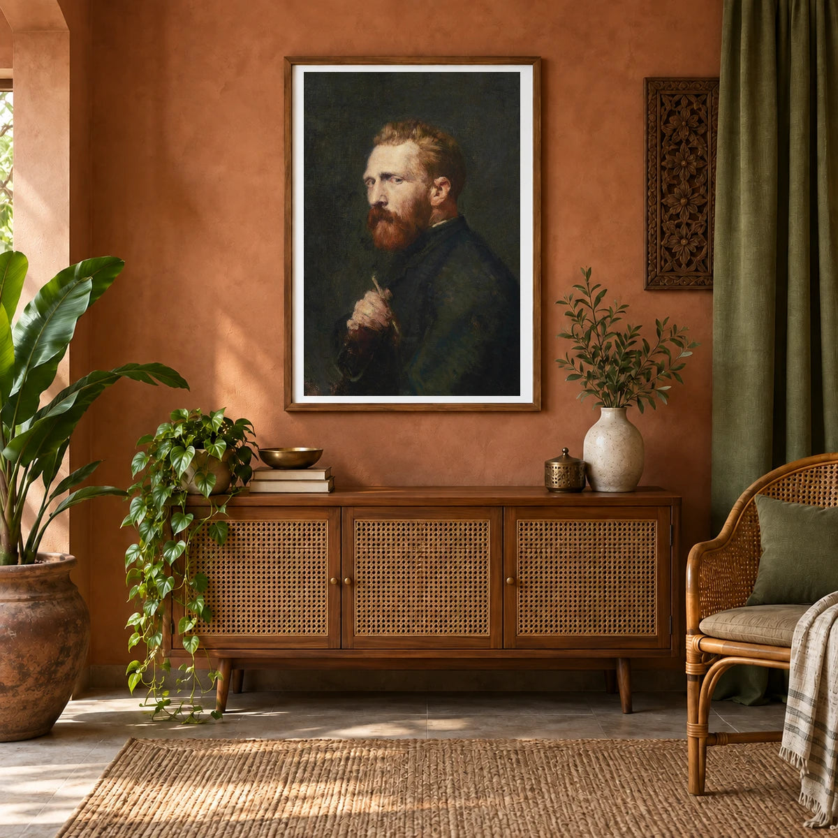 Van Gogh XIV — Vincent van Gogh shown in a styled interior