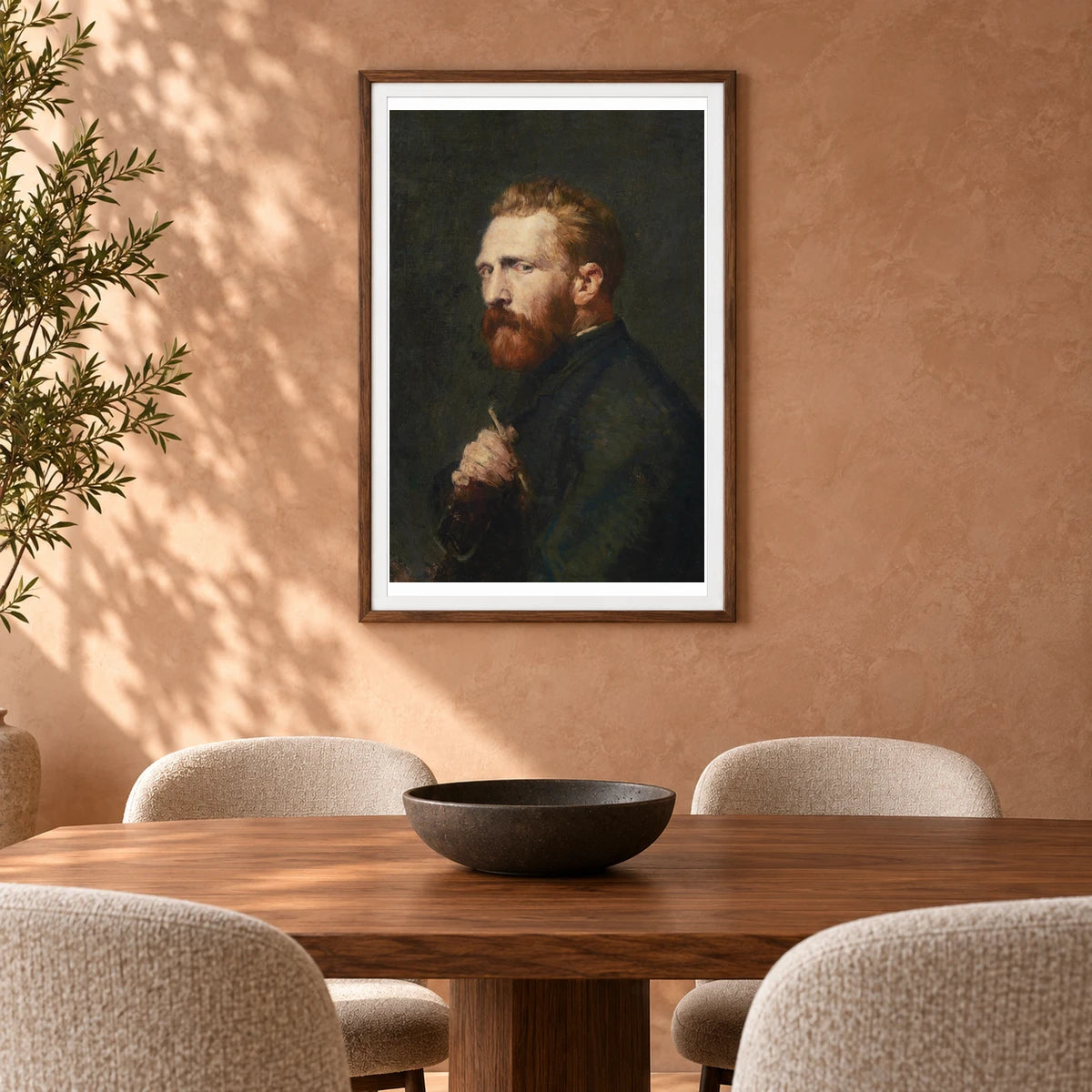 Van Gogh XIV — Vincent van Gogh shown in a styled interior