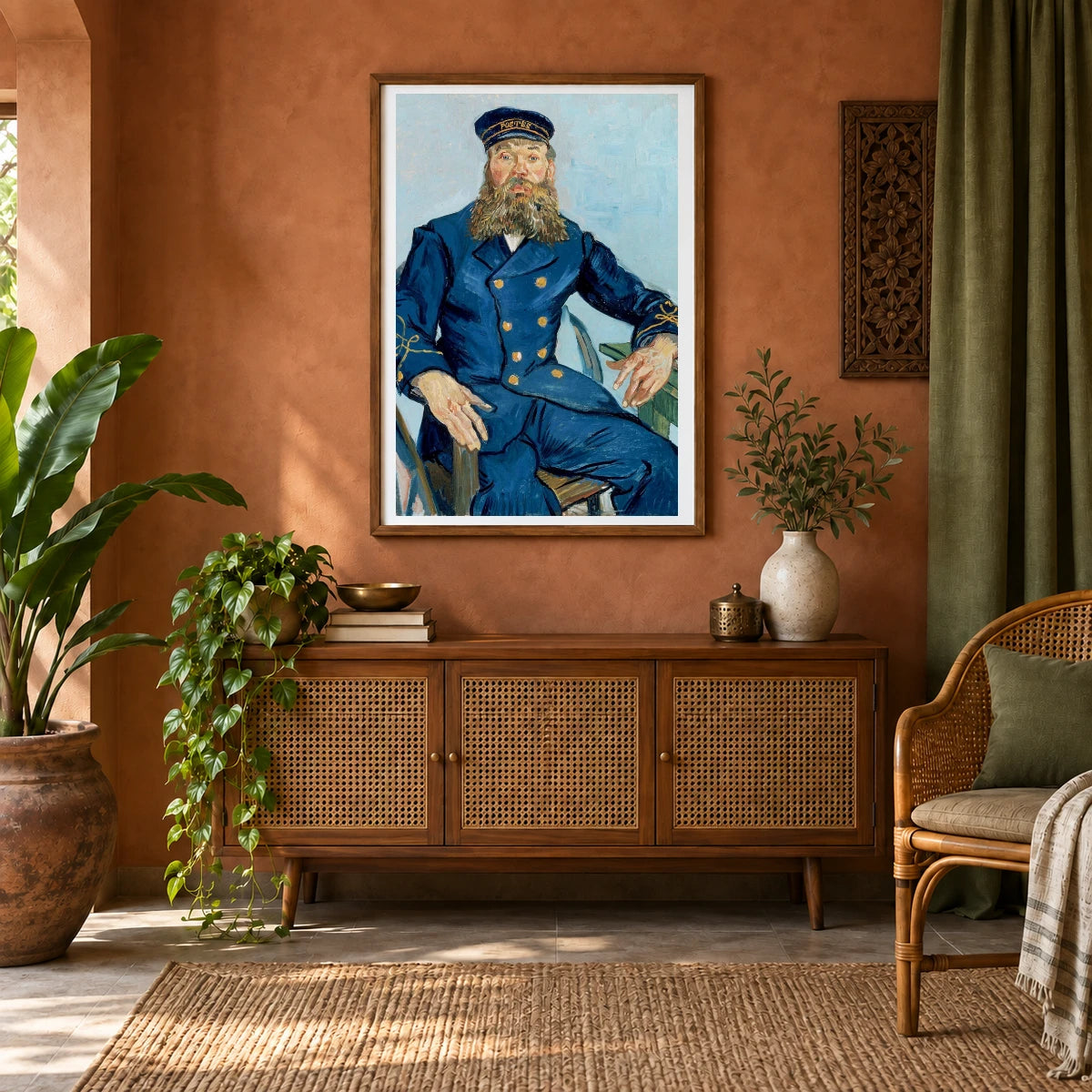Van Gogh XXVII — Vincent van Gogh shown in a styled interior