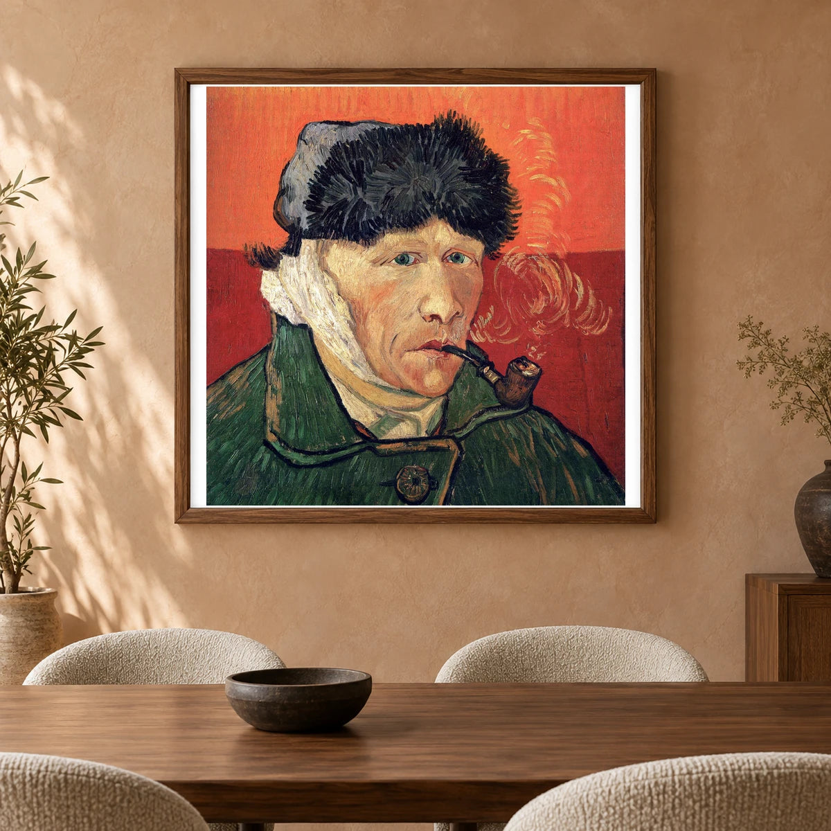 Van Goghhh — Vincent van Gogh shown in a styled interior