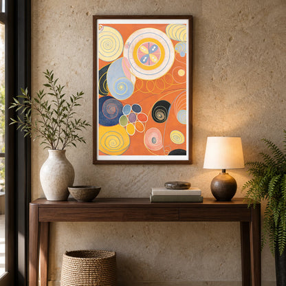 Group Iv, No. 3. The Ten Largest, Youth (1907) — Hilma af Klint shown in a styled interior