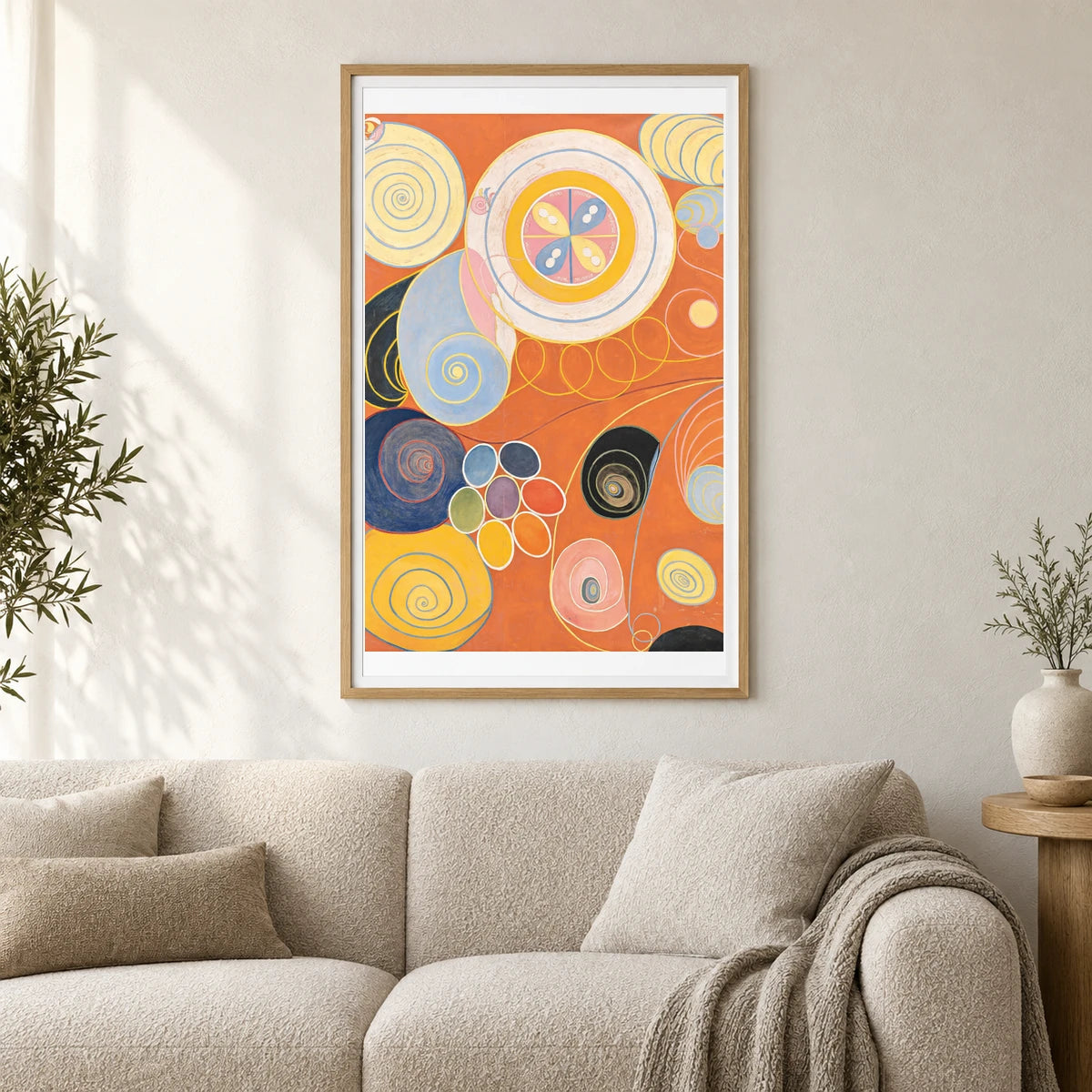 Group Iv, No. 3. The Ten Largest, Youth (1907) — Hilma af Klint shown in a styled interior