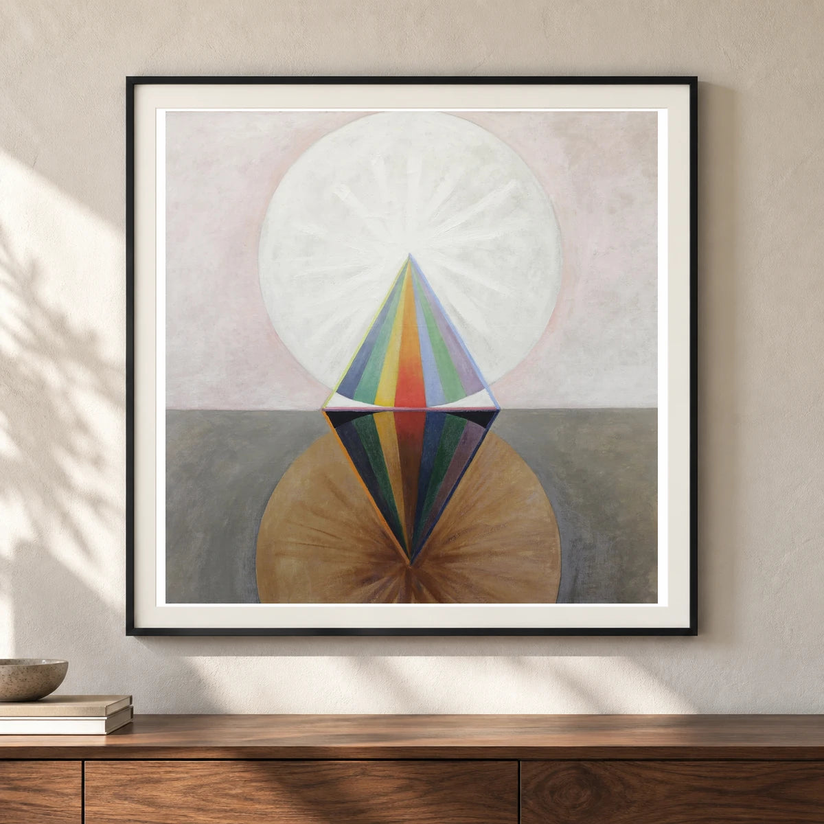 Group Ix,suw No. 12, The Swan No. 12 (1915) — Hilma af Klint shown in a styled interior
