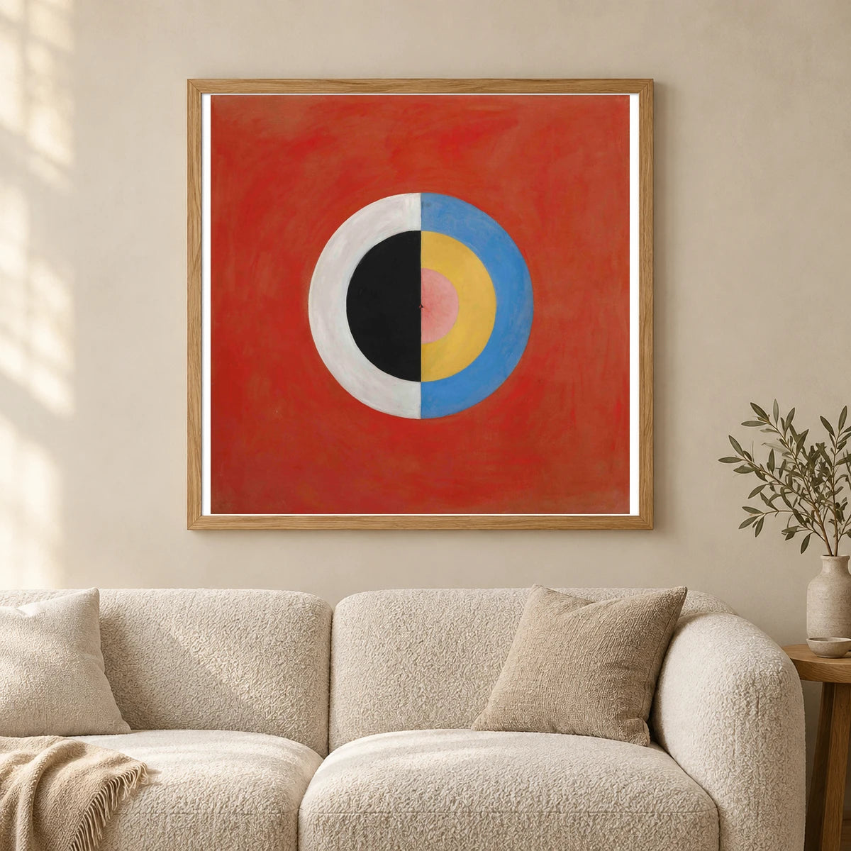 Group Ix,suw, No. 17. The Swan, No. 17 (1914 1915) — Hilma af Klint shown in a styled interior