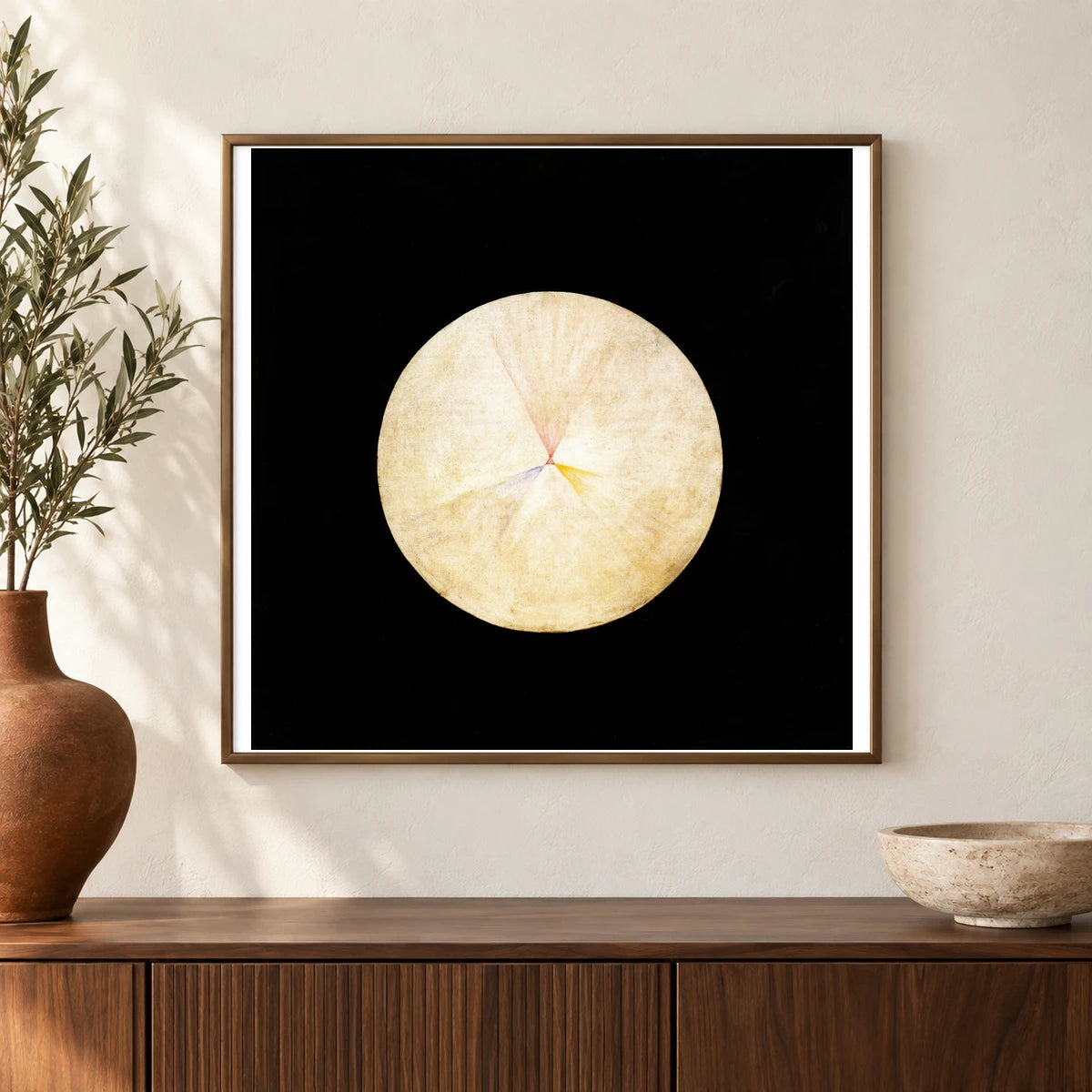 Series Suw, No 14 Swan (1914 1915) — Hilma af Klint shown in a styled interior
