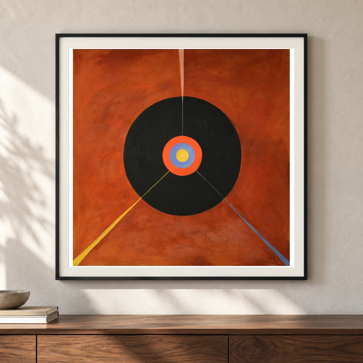 The Swan, No. 18 (1914 1915) — Hilma af Klint shown in a styled interior