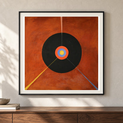The Swan, No. 18 (1914 1915) — Hilma af Klint shown in a styled interior