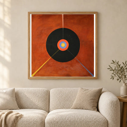 The Swan, No. 18 (1914 1915) — Hilma af Klint shown in a styled interior