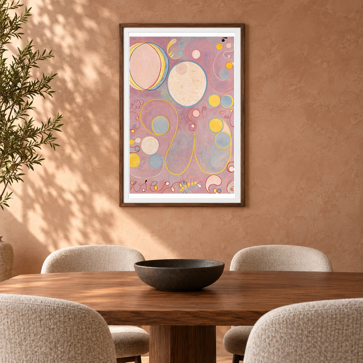 The Ten Largest, No. 8, Adulthood (1907) — Hilma af Klint shown in a styled interior