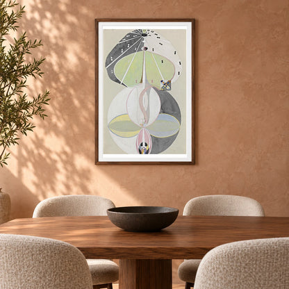 Tree Of Knowledge No. 5 (1913 1915) — Hilma af Klint shown in a styled interior