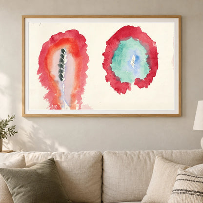 Wheat And Wormwood (1922) — Hilma af Klint shown in a styled interior