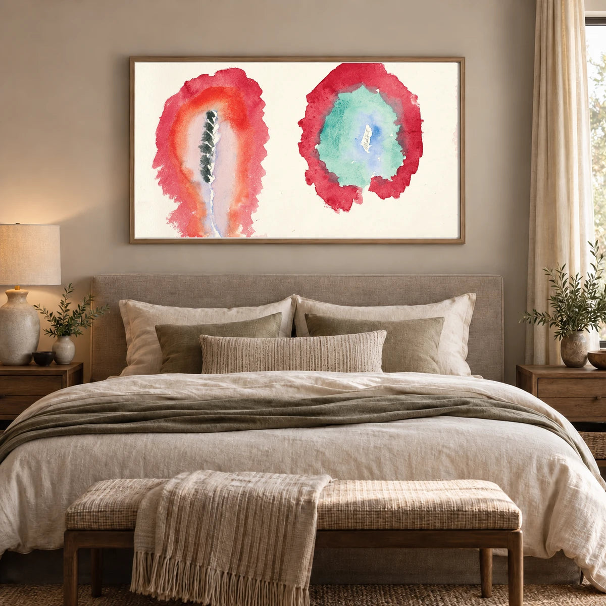 Wheat And Wormwood (1922) — Hilma af Klint shown in a styled interior