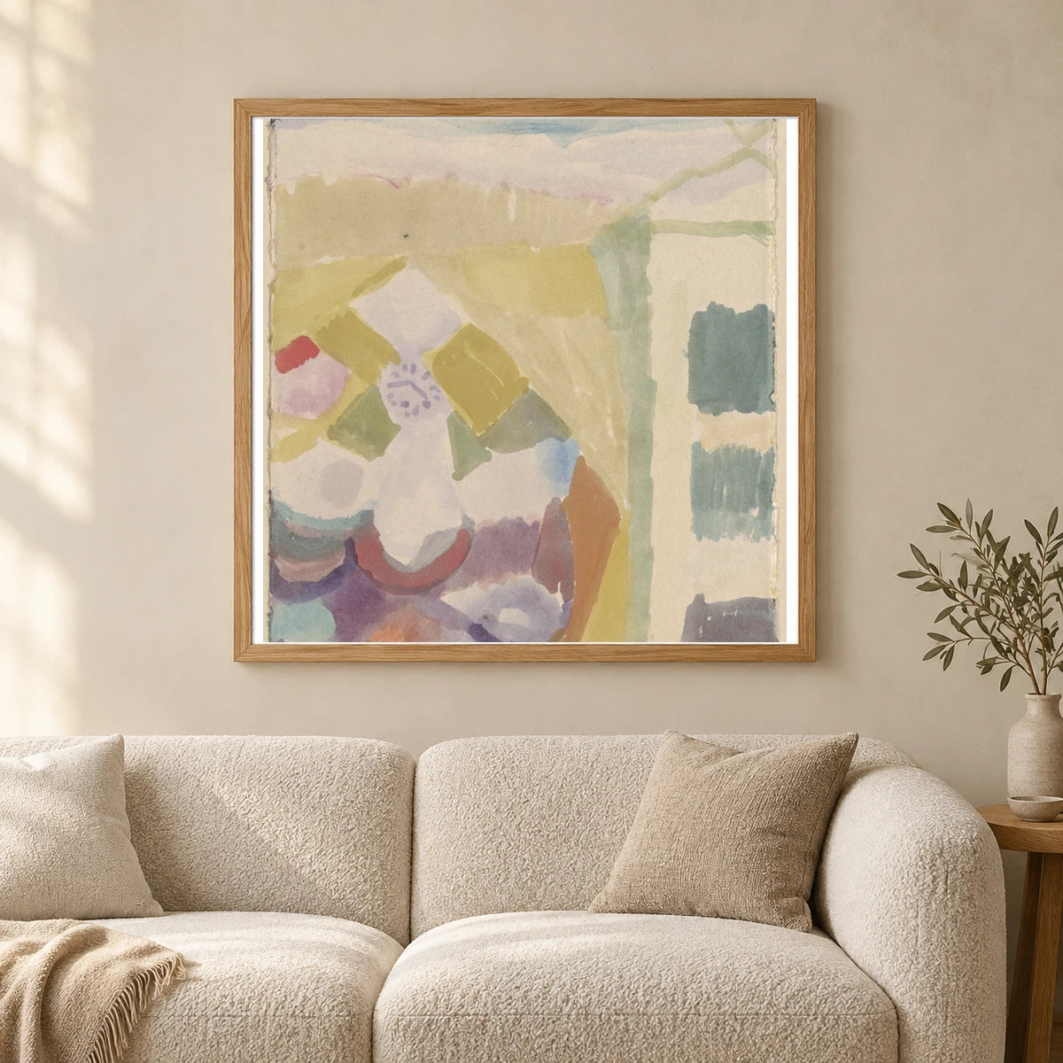 Interieur Mit Der Uhr (interior With The Clock) (1913) — Paul Klee shown in a styled interior