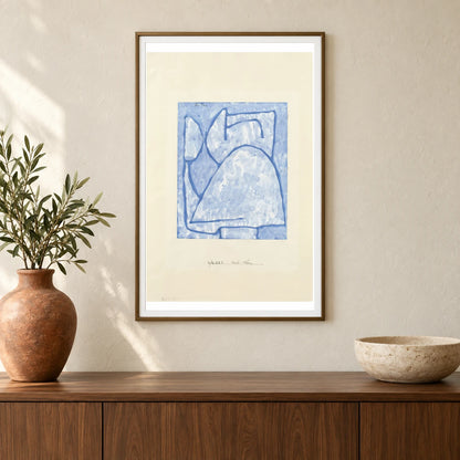 Nach Oben (1939) — Paul Klee shown in a styled interior