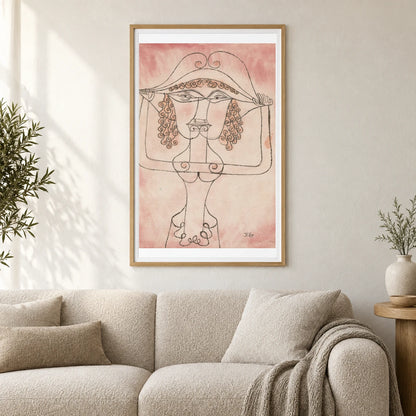 Singer Of The Comic Opera (1923) — Paul Klee shown in a styled interior