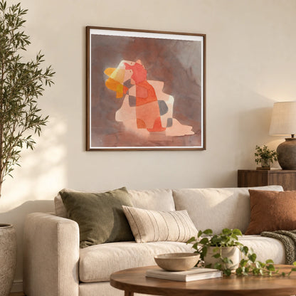 Zurücklehnende (woman Leaning Back) (1929) — Paul Klee shown in a styled interior