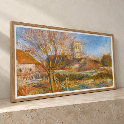 L’église À Essoyes (circa 1890s) — Pierre-Auguste Renoir pierre-auguste renoir print by SaamCrafts