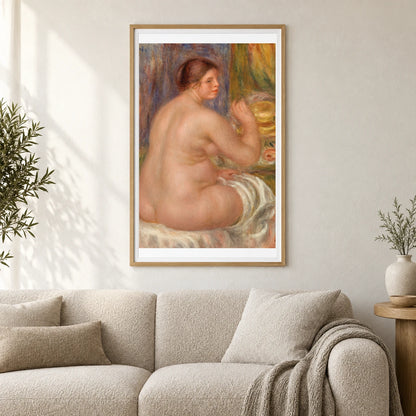 Nude From The Back (nu De Dos) (1917) — Pierre-Auguste Renoir shown in a styled interior