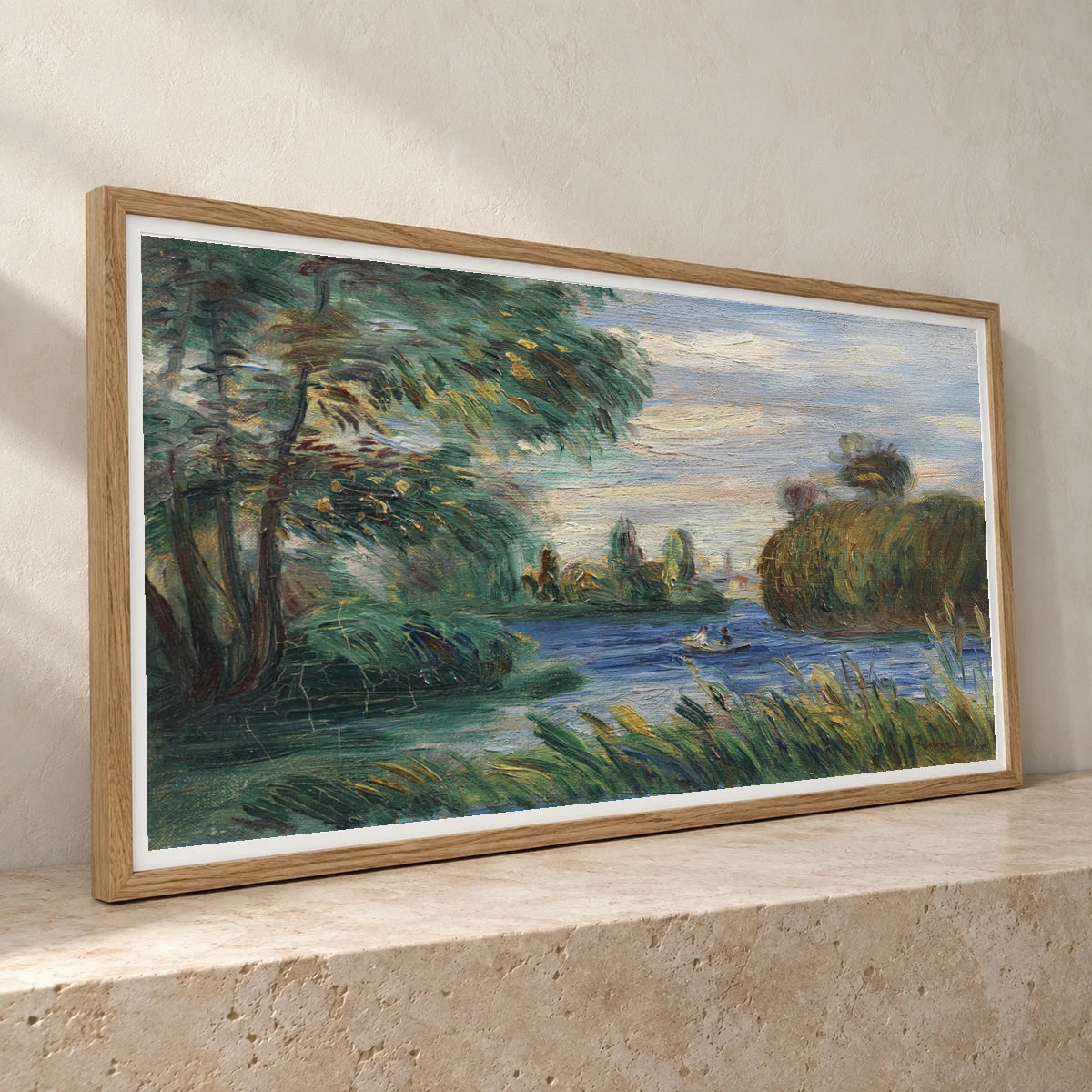 River Landscape (c.1890) — Pierre-Auguste Renoir pierre-auguste renoir print by SaamCrafts