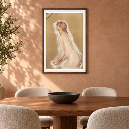 Splashing Figure (study For ‘the Large Bathers’) — Pierre-Auguste Renoir shown in a styled interior