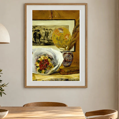 Still Life With Bouquet — Pierre-Auguste Renoir shown in a styled interior