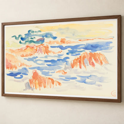 Marine Aux Rochers Rouges Aux Trayas (1905 1910) — Modern & Contemporary modern & contemporary art print by SaamCrafts