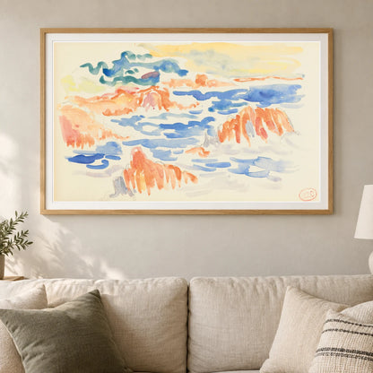 Marine Aux Rochers Rouges Aux Trayas (1905 1910) — Modern & Contemporary shown in a styled interior