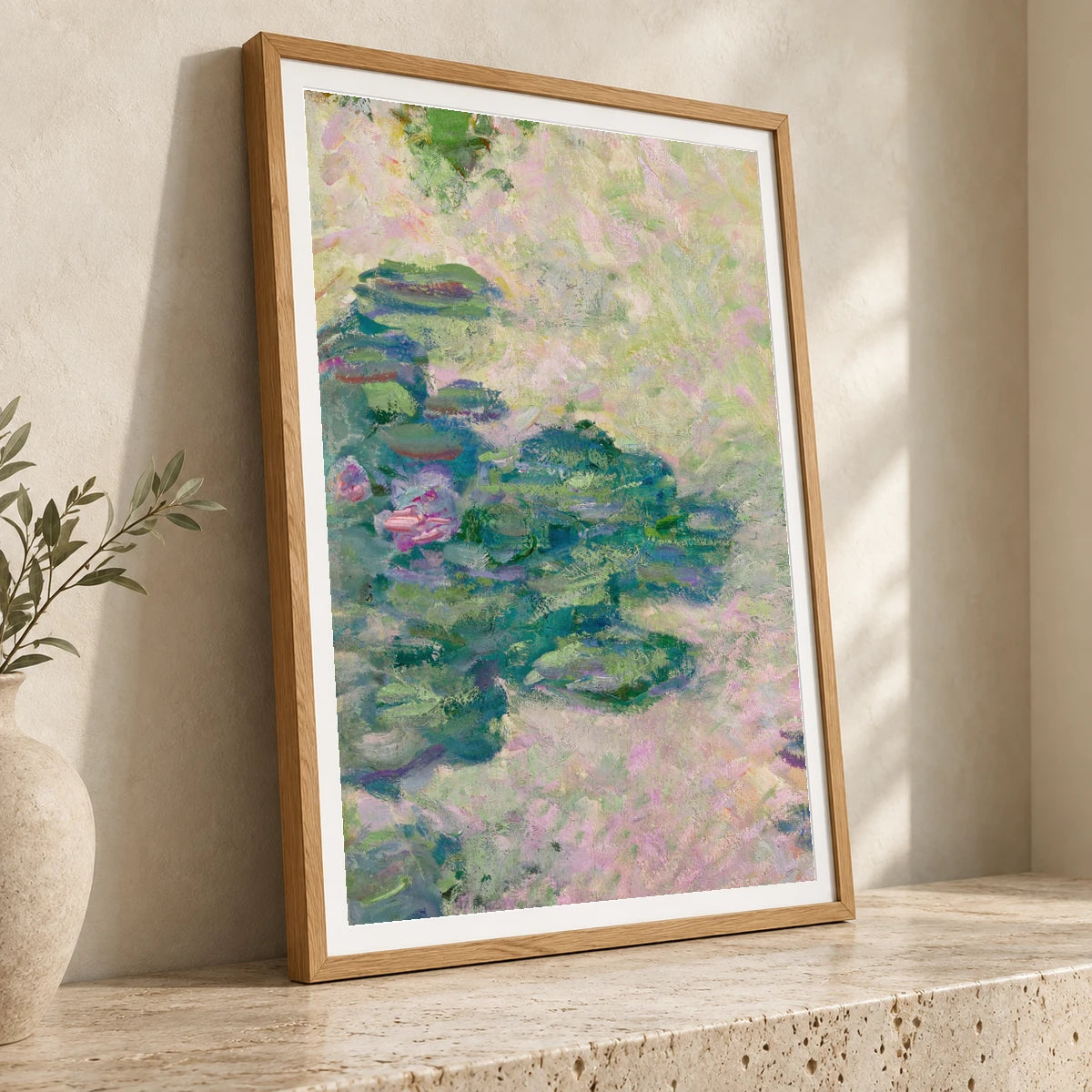 Nymphéas (fragment) (circa 1912) — Claude Monet claude monet print by SaamCrafts