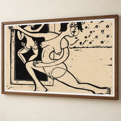 Dancer Practicing (1934) — Ernst Ludwig Kirchner ernst ludwig kirchner print by SaamCrafts