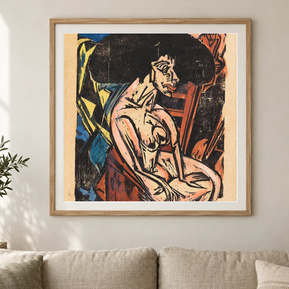 Die Geliebte (1915) — Ernst Ludwig Kirchner shown in a styled interior