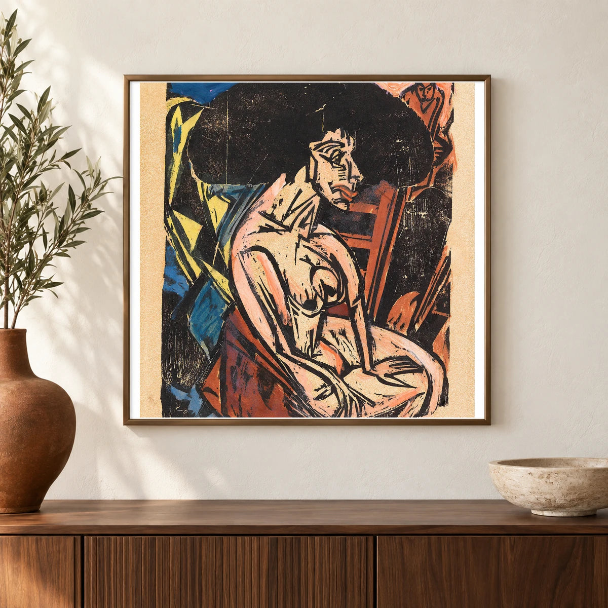 Die Geliebte (1915) — Ernst Ludwig Kirchner shown in a styled interior