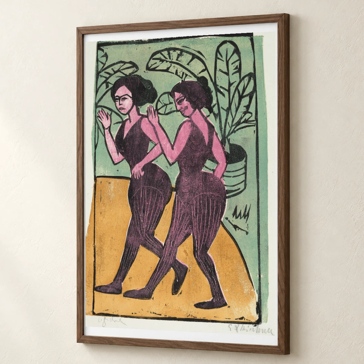 English Step Dancers (1911) — Ernst Ludwig Kirchner ernst ludwig kirchner print by SaamCrafts