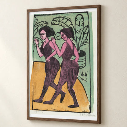 English Step Dancers (1911) — Ernst Ludwig Kirchner ernst ludwig kirchner print by SaamCrafts