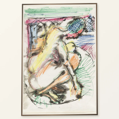 Erna Bathing In A Tub (1913 1914) — Ernst Ludwig Kirchner ernst ludwig kirchner print by SaamCrafts