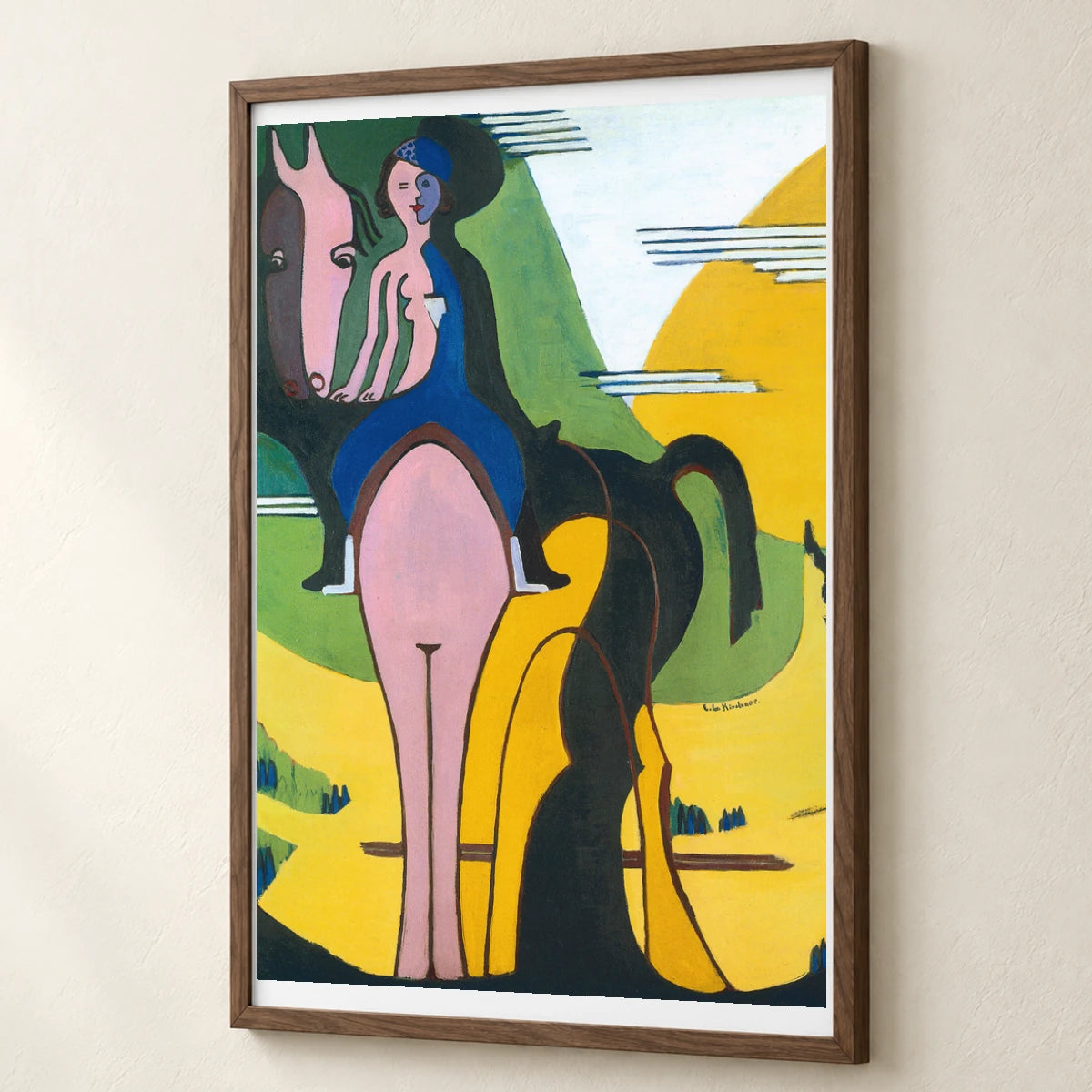 Female Rider (1931 1932) — Ernst Ludwig Kirchner ernst ludwig kirchner print by SaamCrafts