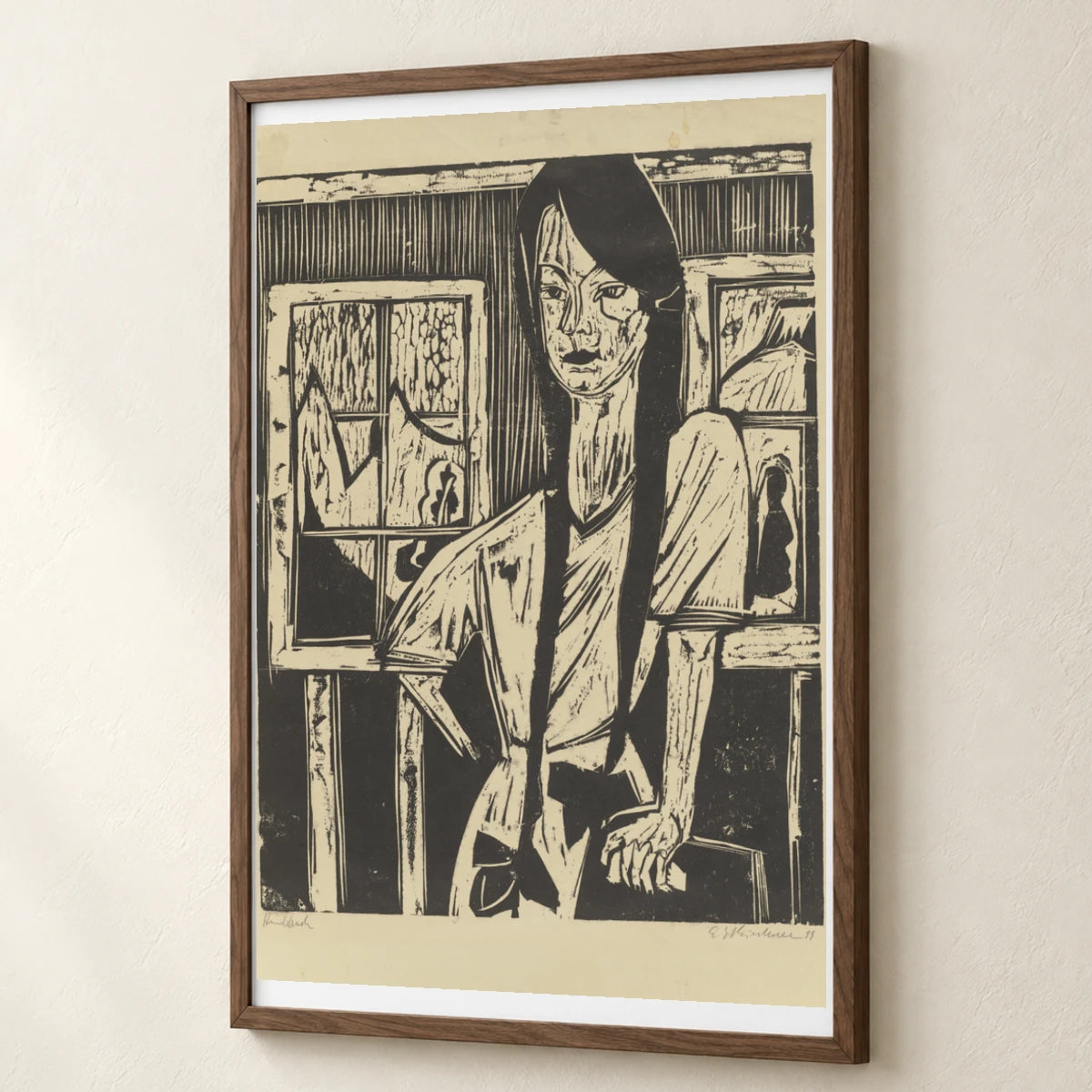 Junges Mädchen (tochter Lange) (1919) — Ernst Ludwig Kirchner ernst ludwig kirchner print by SaamCrafts