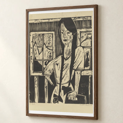Junges Mädchen (tochter Lange) (1919) — Ernst Ludwig Kirchner ernst ludwig kirchner print by SaamCrafts