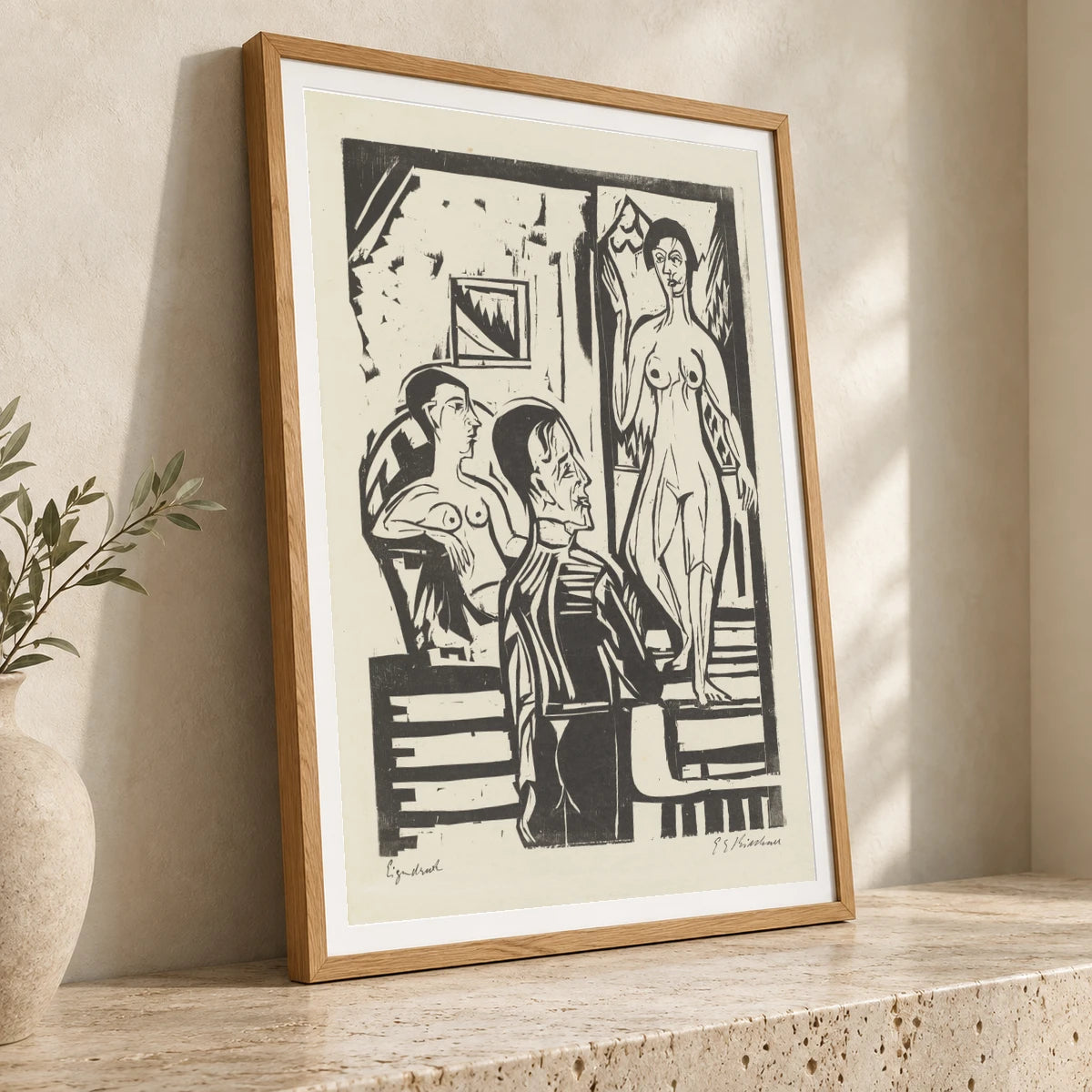 L’après Midi Du Peintre (1927) — Ernst Ludwig Kirchner ernst ludwig kirchner print by SaamCrafts