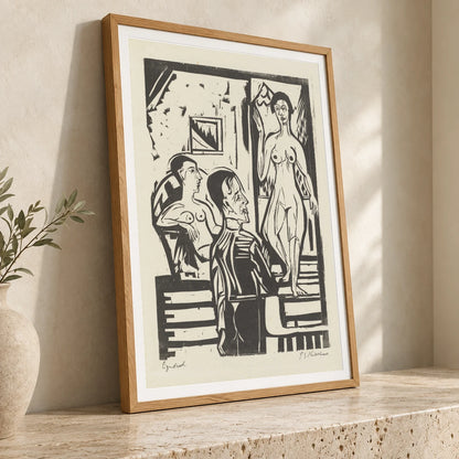 L’après Midi Du Peintre (1927) — Ernst Ludwig Kirchner ernst ludwig kirchner print by SaamCrafts