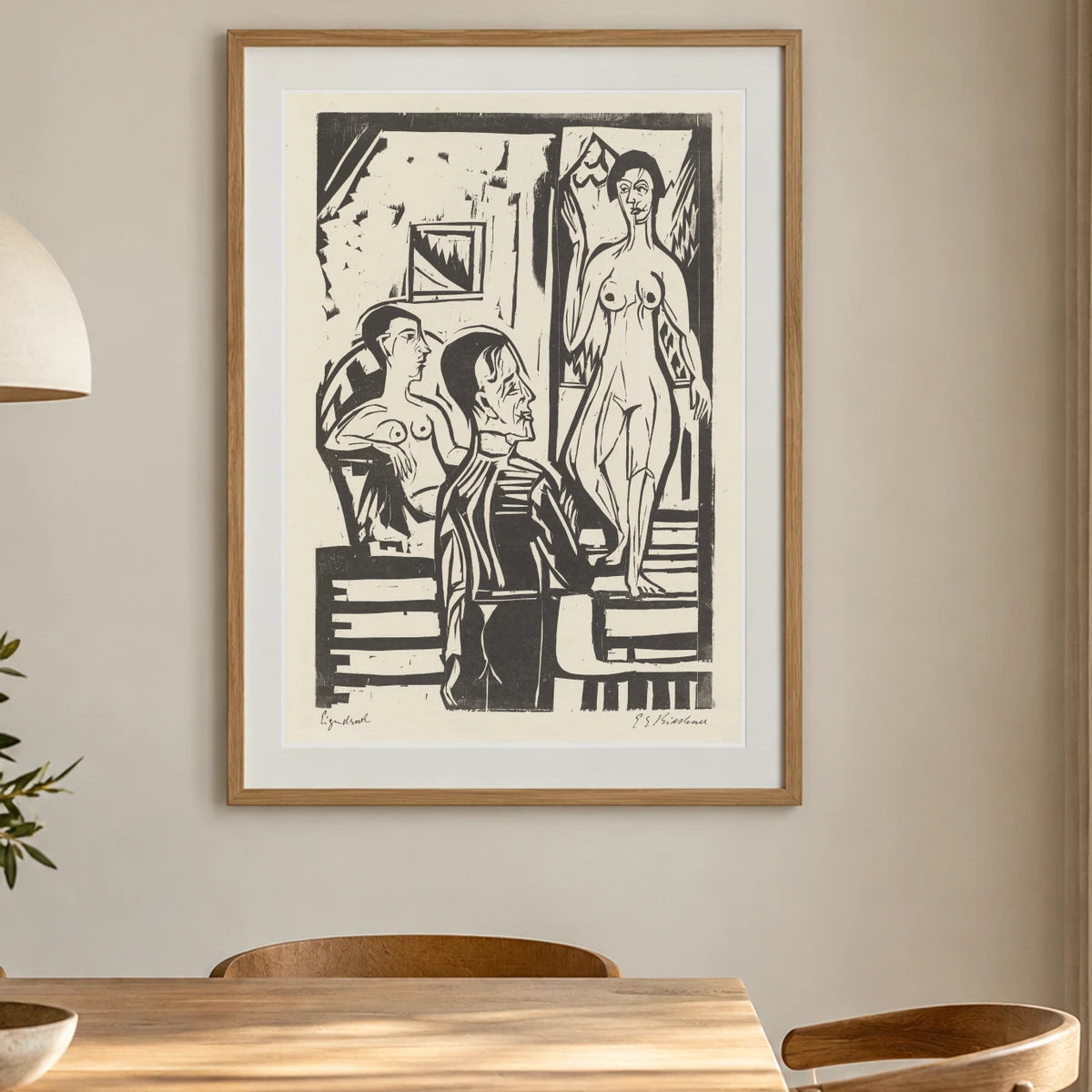 L’après Midi Du Peintre (1927) — Ernst Ludwig Kirchner shown in a styled interior