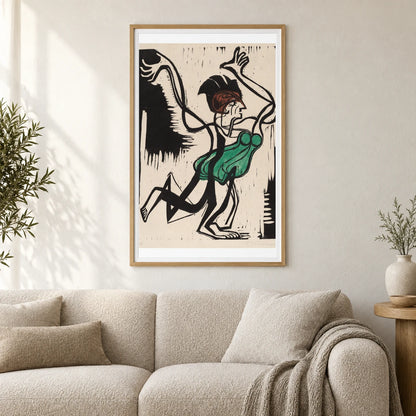 Palucca (1930) — Ernst Ludwig Kirchner shown in a styled interior