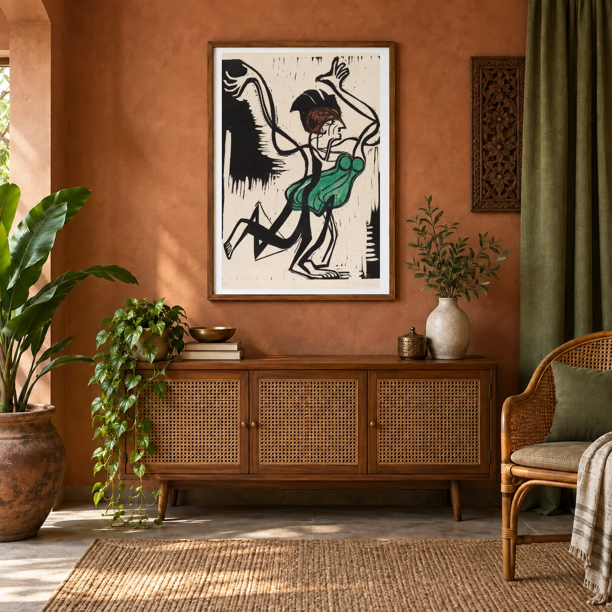 Palucca (1930) — Ernst Ludwig Kirchner shown in a styled interior