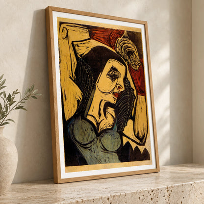 Poster Of Nina Hard (1921) — Ernst Ludwig Kirchner ernst ludwig kirchner print by SaamCrafts