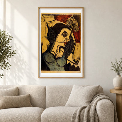 Poster Of Nina Hard (1921) — Ernst Ludwig Kirchner shown in a styled interior
